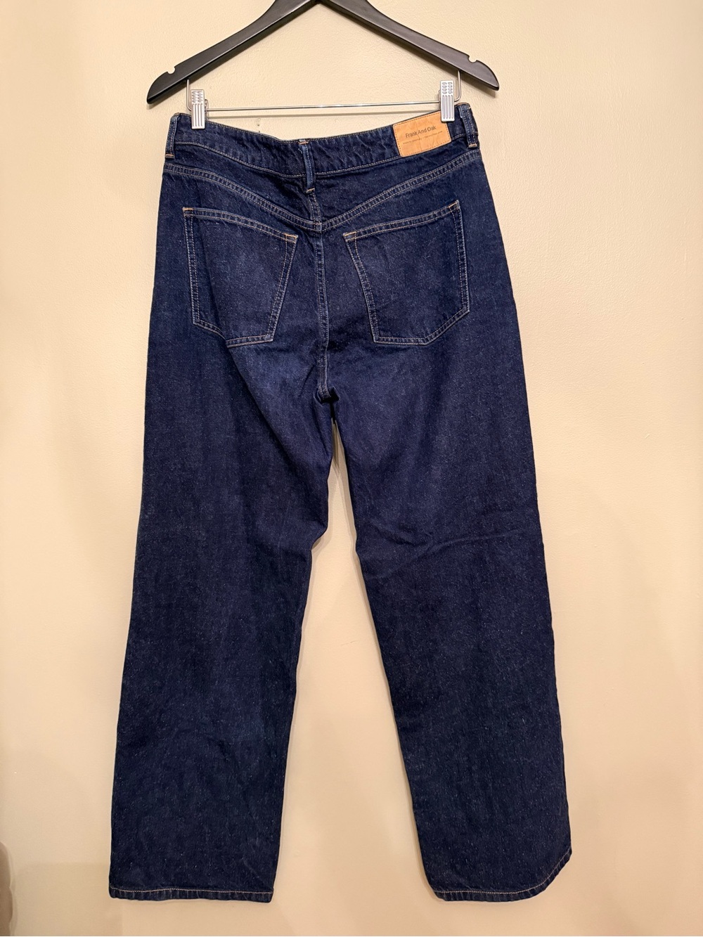 Frank And Oak Courtney Loose Fit Jeans Indigo Blue Hemp Blend Size 30 - Picture 12 of 16